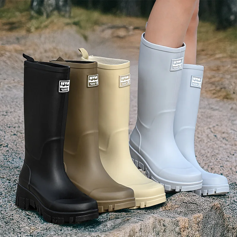Women'S Fashion Rain Boots - Fashionable Rain Boots for Women Thick