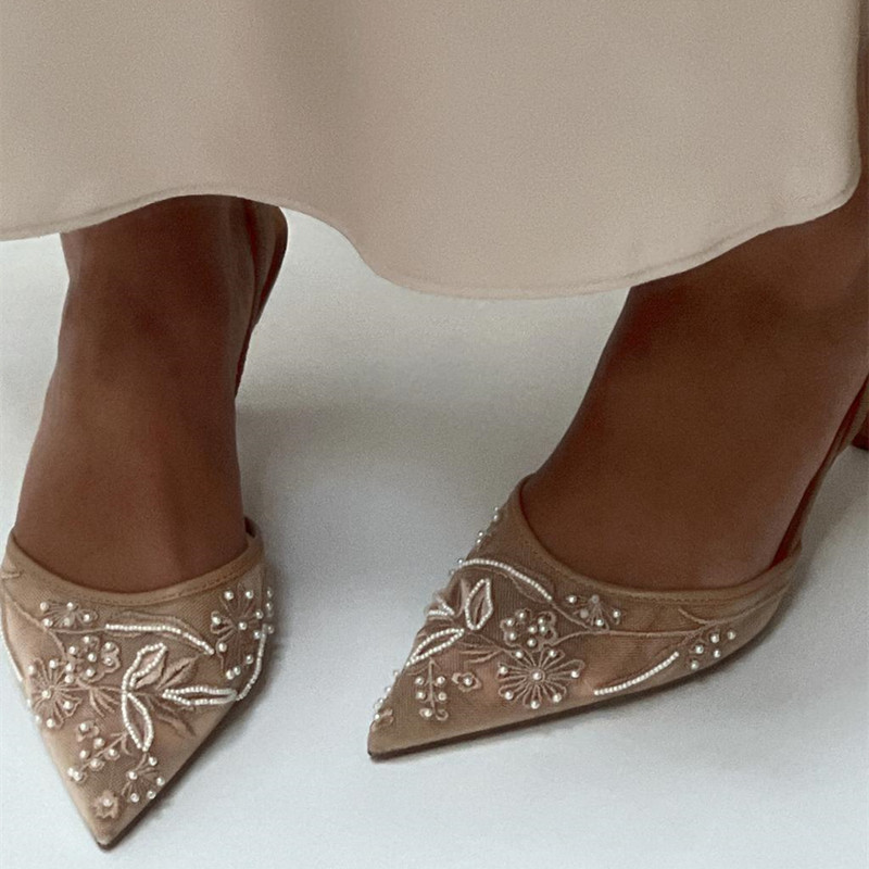 Women'S Fashion Brand Shoes - Summer and Autumn Pointed Fine Heel