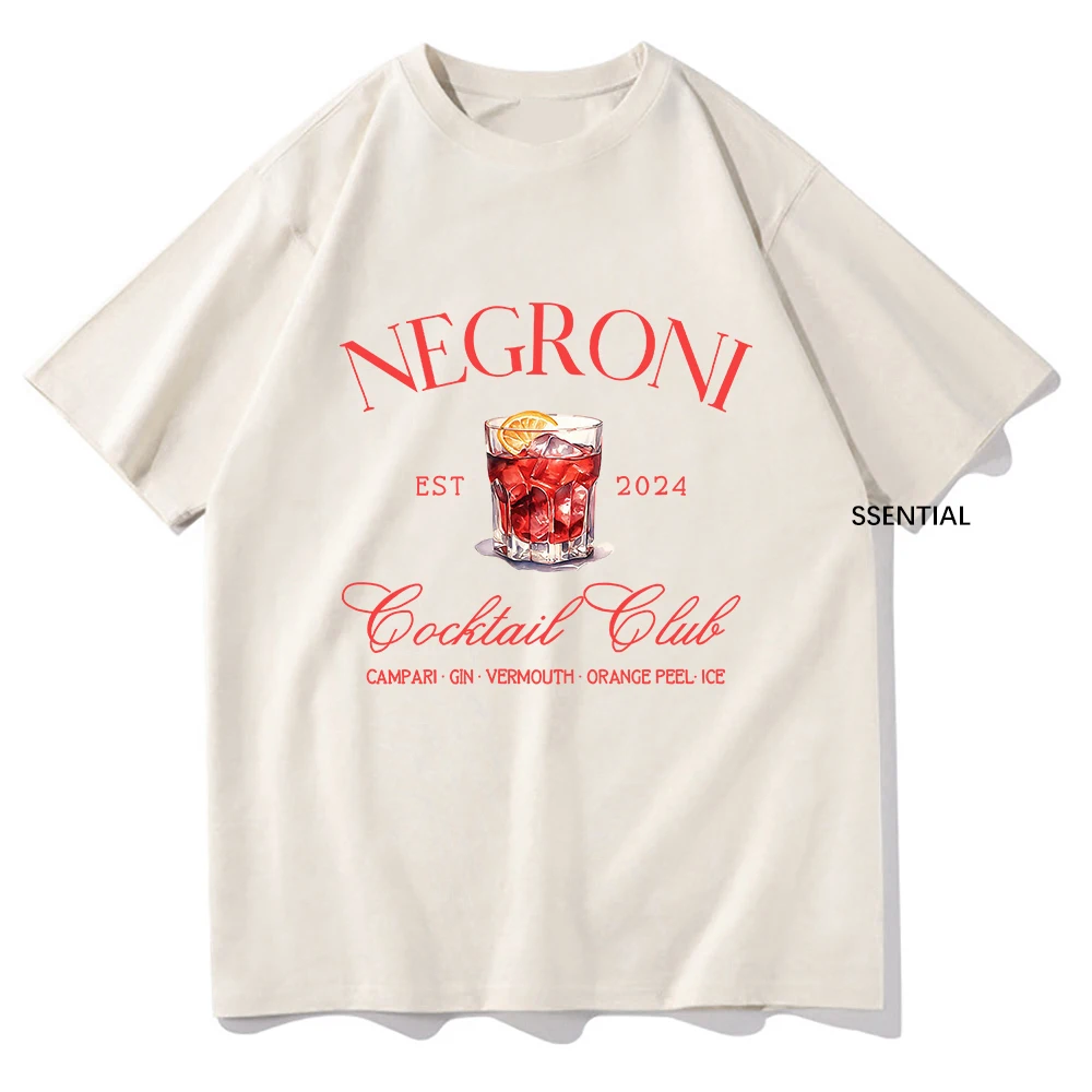 Women'S Fashion Graphic Tees - Negroni Social Club T Shirts Fashion