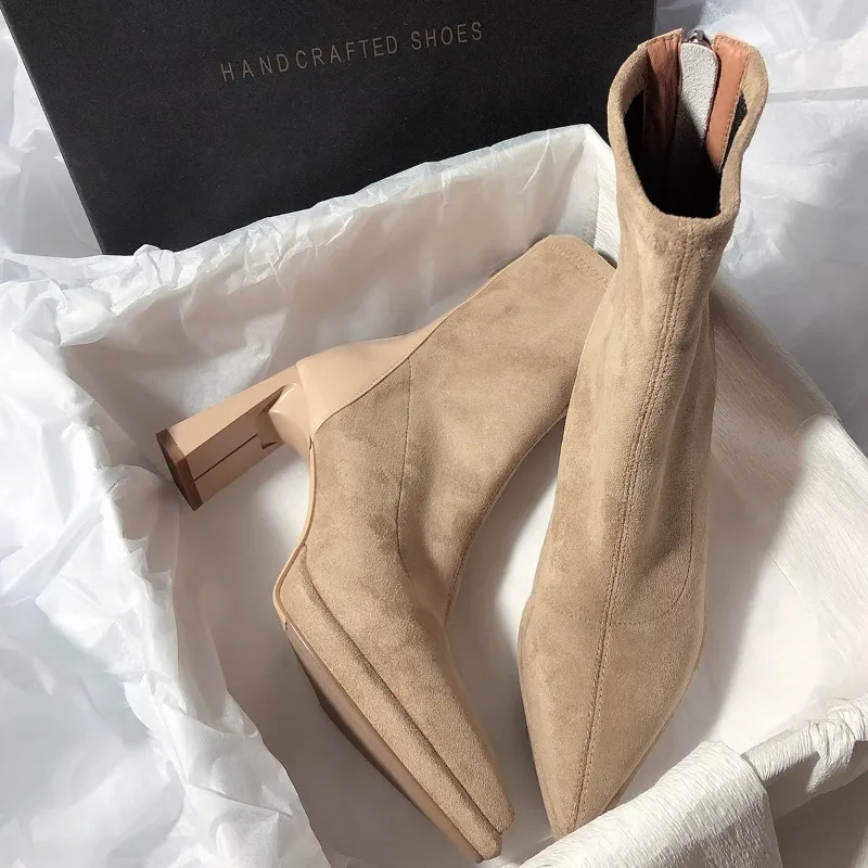 Women'S Fashion Ugg Boots - 2026 New Women High Heels Pointed