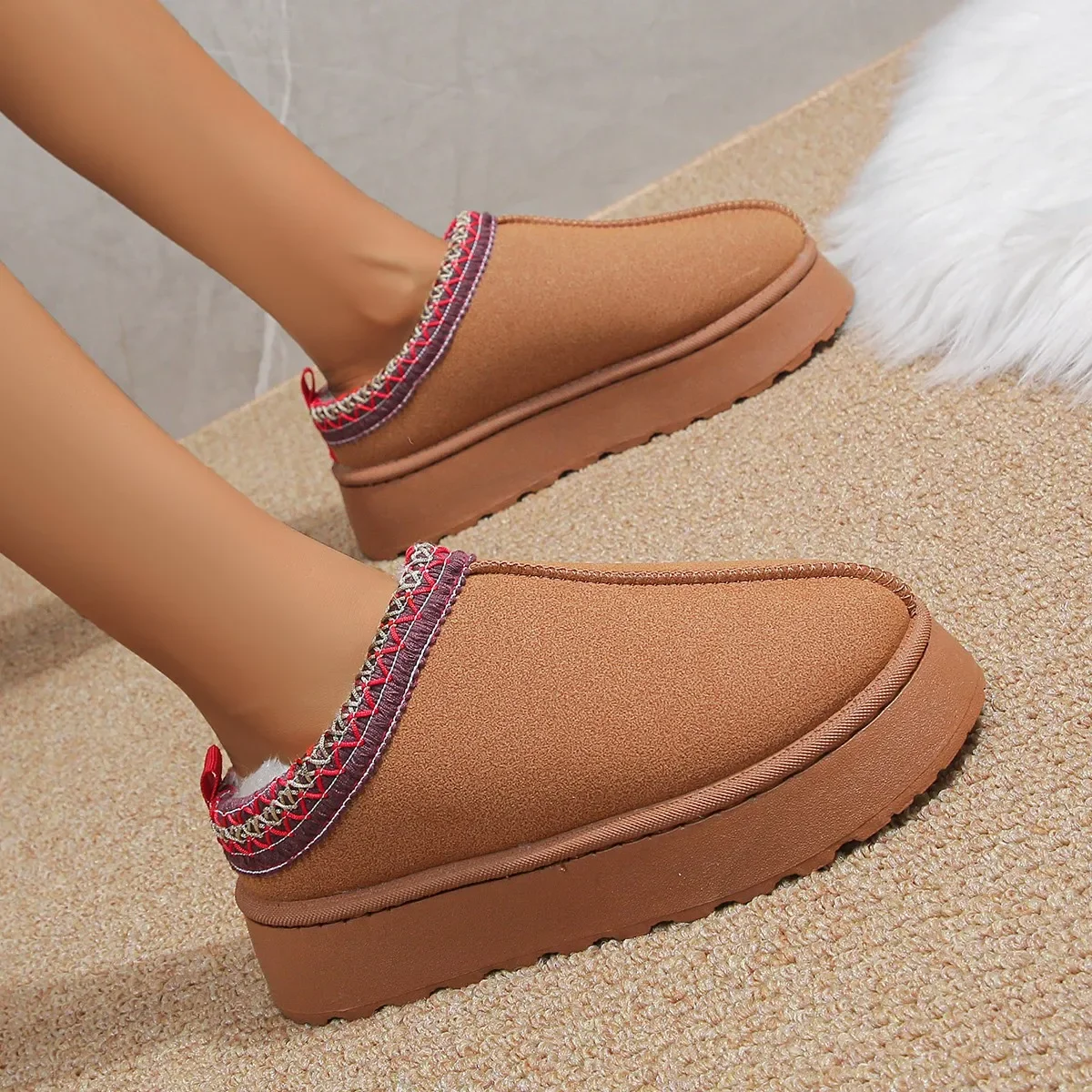 Women'S Fashion Ugg Boots - New Ankle Flats Platform Women Snow