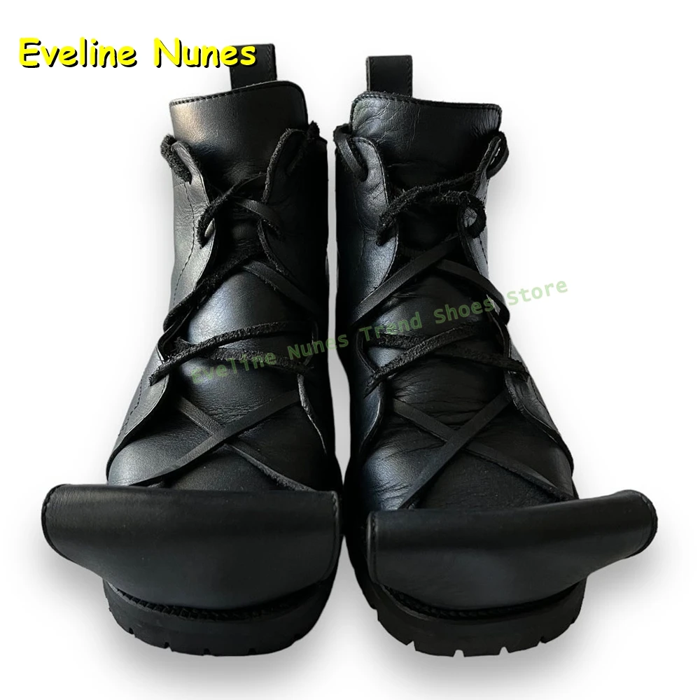 Women'S Fashion Trends Spring 2026 - Platform Patchwork Couple Faux Leather Shoes