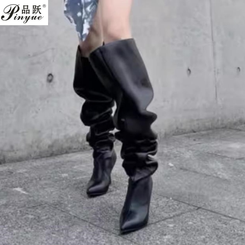 Women Fashion Over 40 - Women Runway Style Large Sleeve Boots