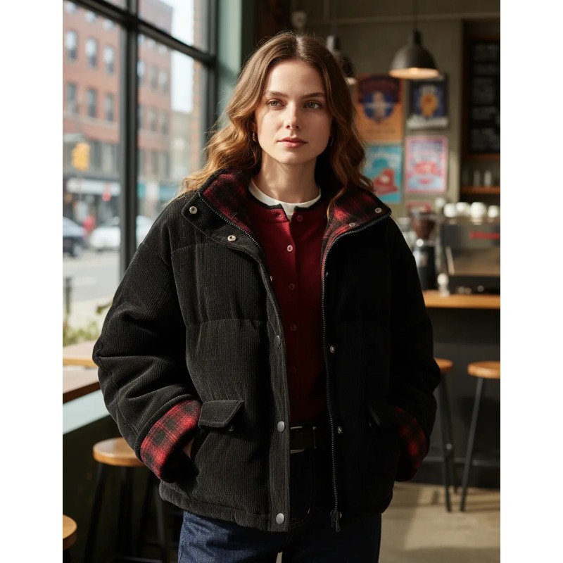 Sherpa Coat Women - 2026 Winter Reversible Coats Long Hooded
