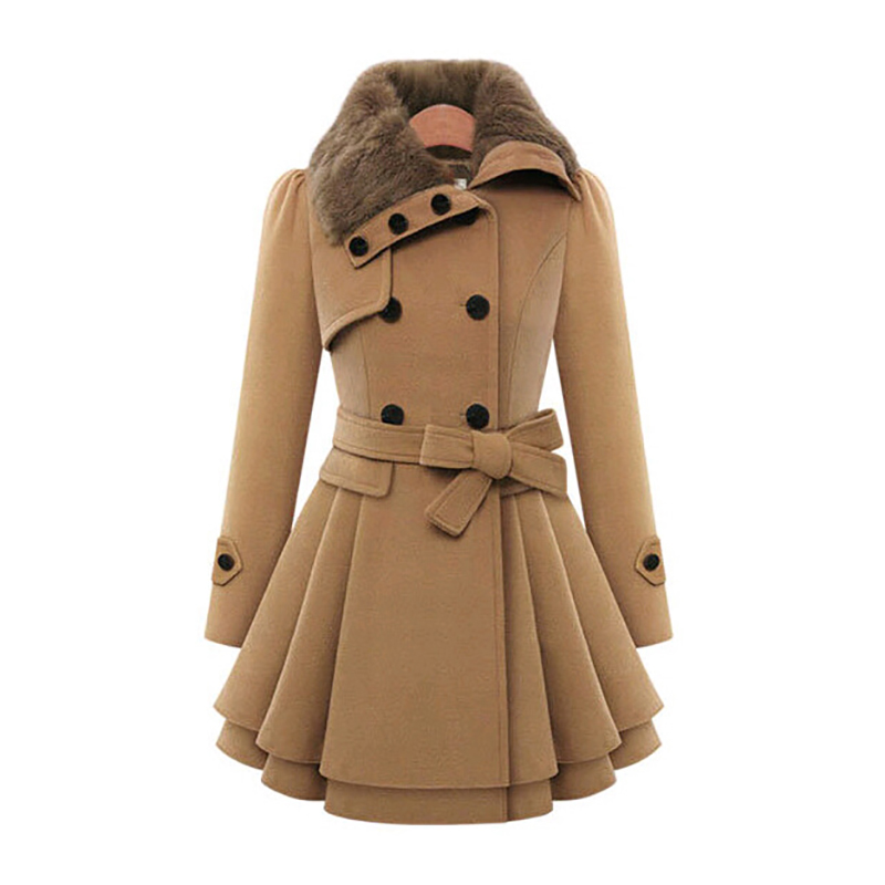Sherpa Coat Women - Winter Slim Long Wool Sherpa Coats