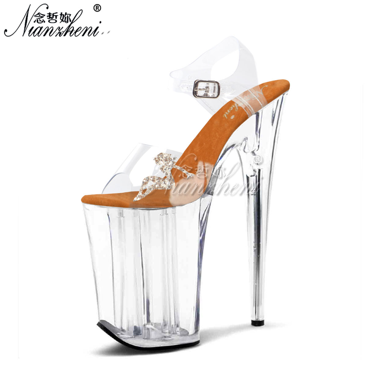 Women 23cm Stiletto Heels 9 In - Spaghetti Strap Dress 评论和价格