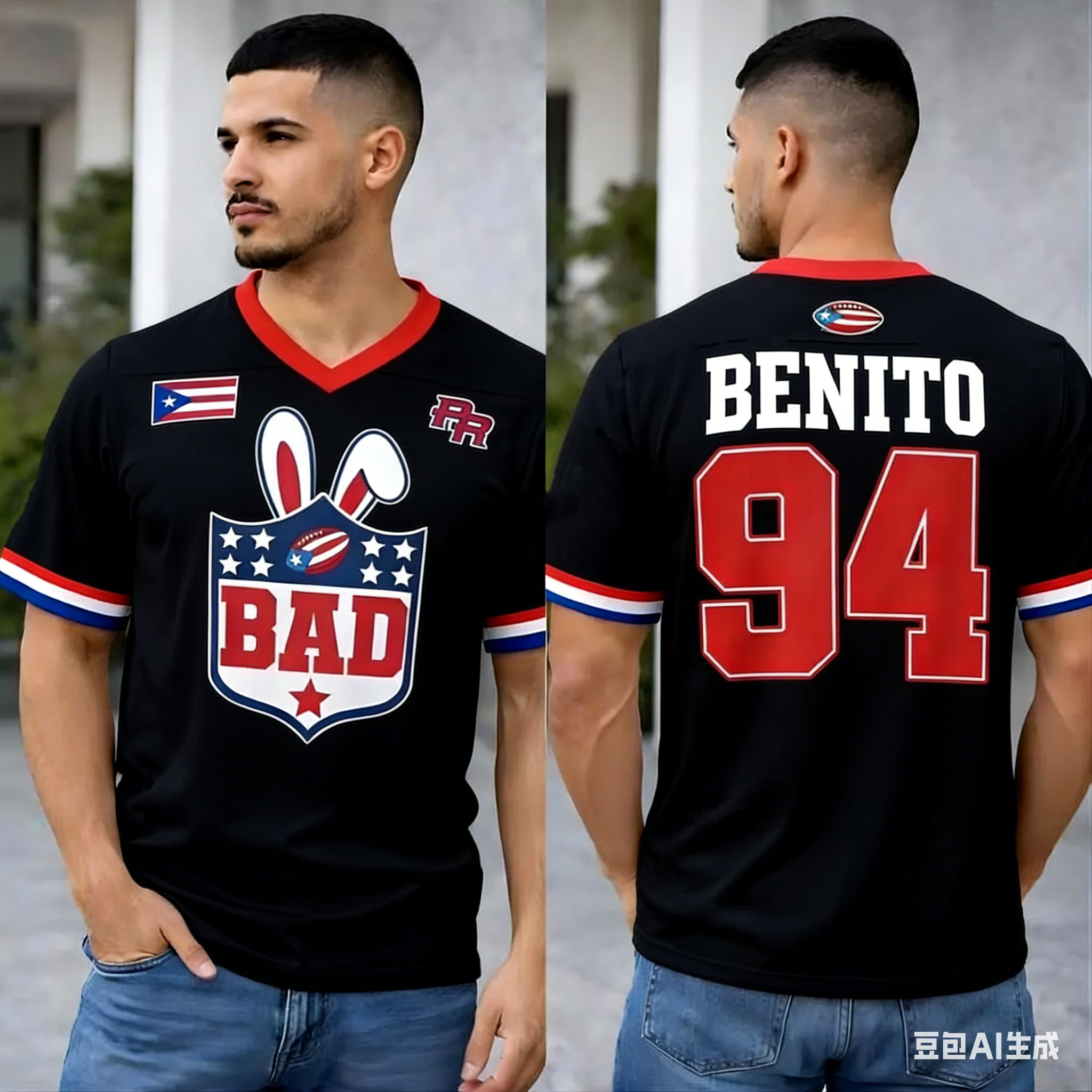 Puerto Rico Oversized Jersey P - Women'S Fashion Rugby Shirt 评论和价格