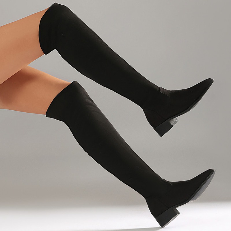 Fashion Black Thick High Heels - Women Fashion Over 40 评论和价格