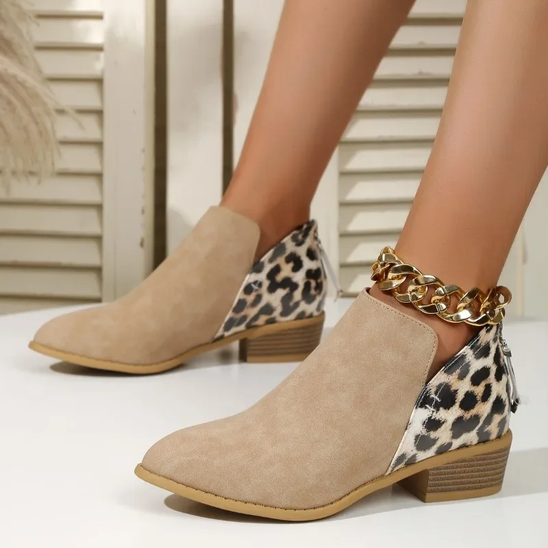 New Fashion Patchwork Leopard  - Women'S Fashion Ugg Boots 评论和价格