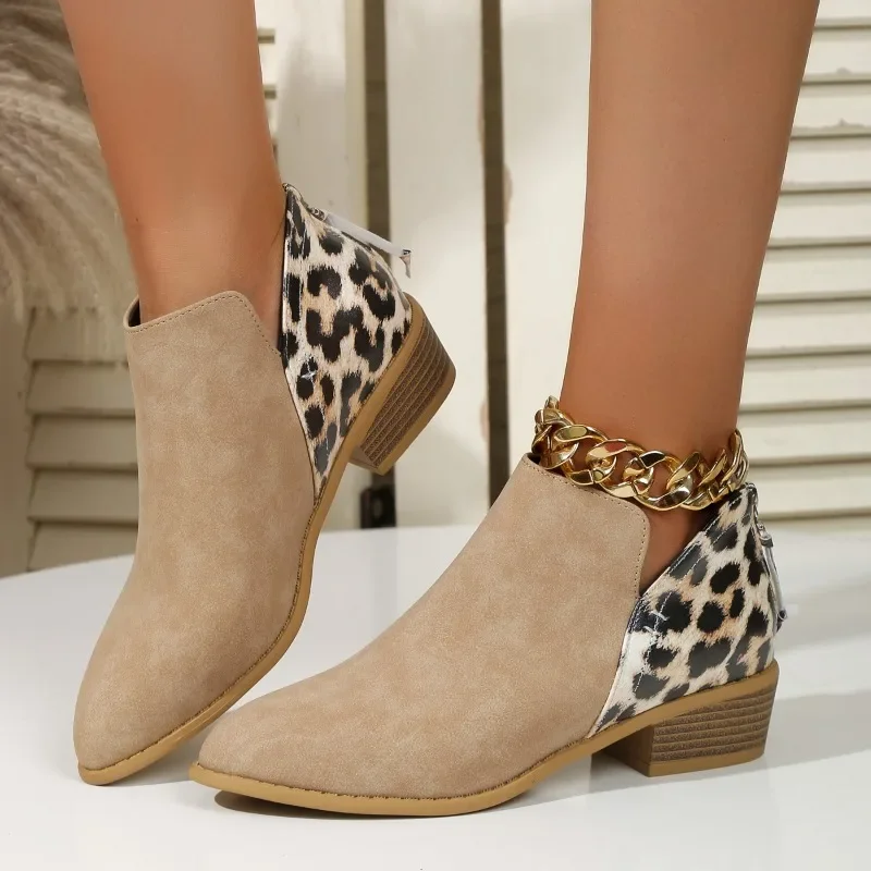 New Fashion Patchwork Leopard  - Women'S Fashion Ugg Boots 评论和价格