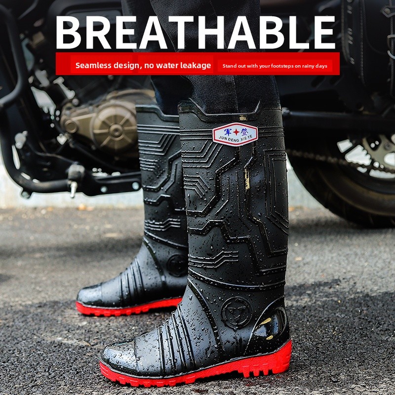 Fashionable High-Tube Unisex M - Women'S Fashion Rain Boots 评论和价格