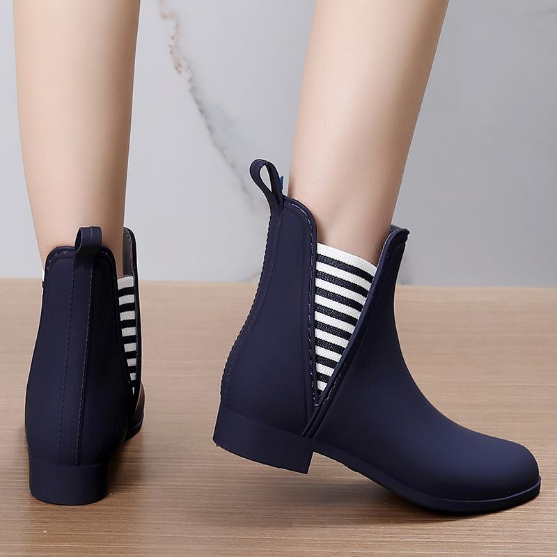 New striped rain boots for wom - Women'S Fashion Rain Boots 评论和价格