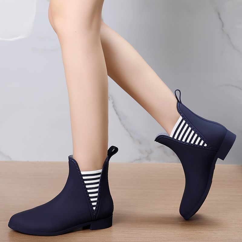 New striped rain boots for wom - Women'S Fashion Rain Boots 评论和价格