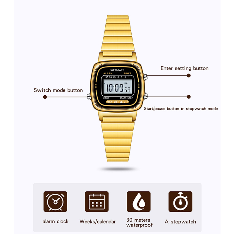 SANDA Women Golden Classic Qua - Women Fashion Zone 评论和价格