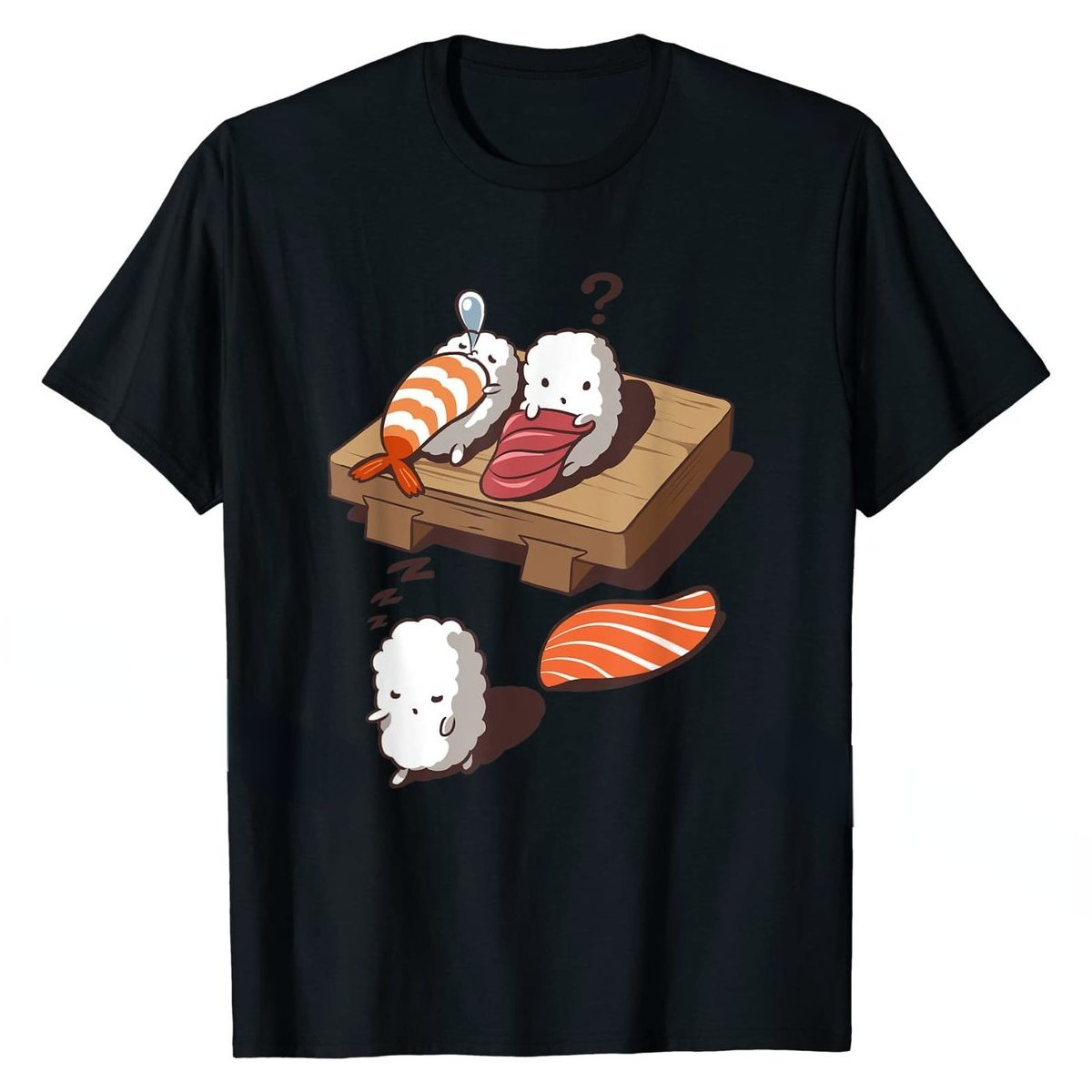 Funny Japanese Nigiri Sushi Sl - Women'S Fashion Graphic Tees 评论和价格