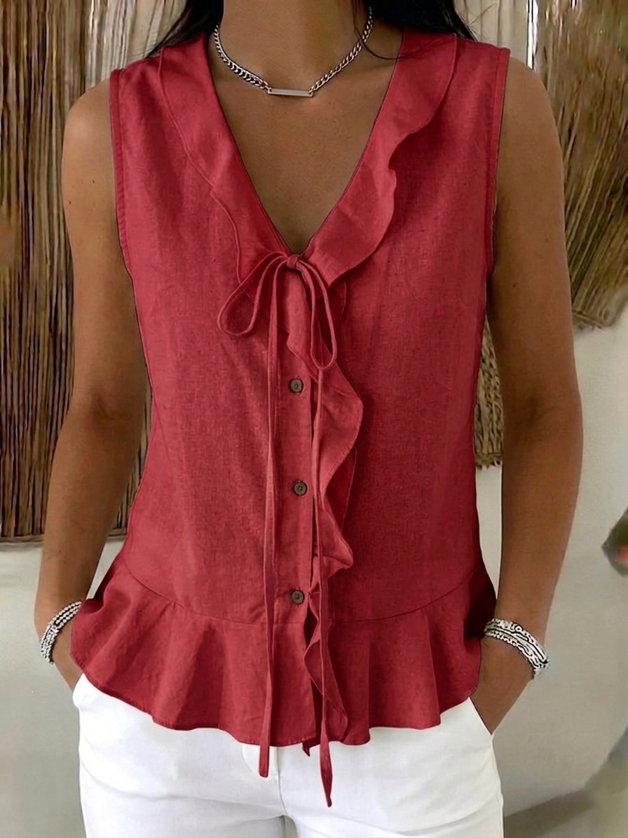 Solid Casual Loose Blouses For - Women'S Fashion Trends Spring 2026 评论和价格