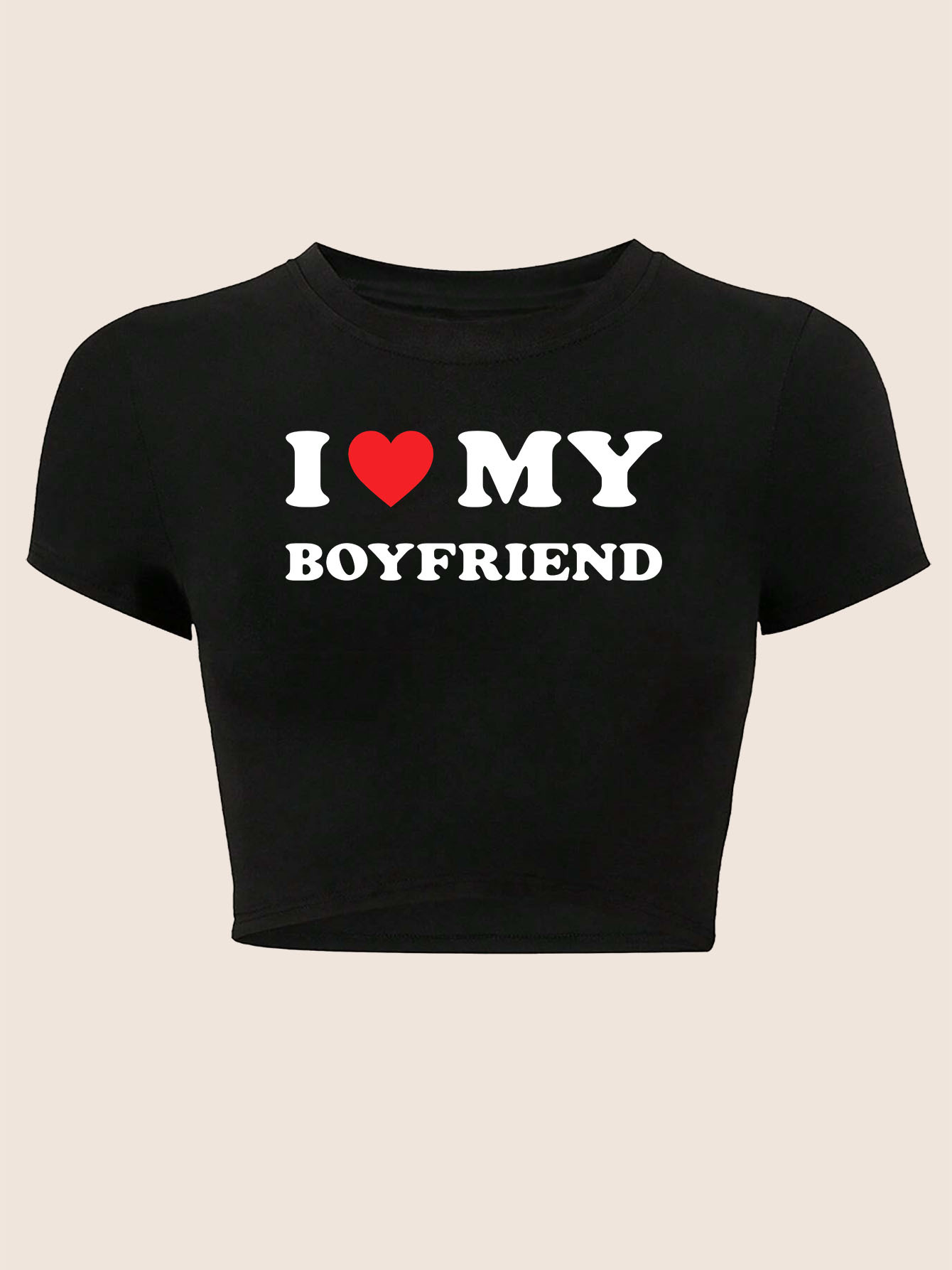 Letter Print Short Sleeve Roun - Women'S Fashion From The 90S 评论和价格