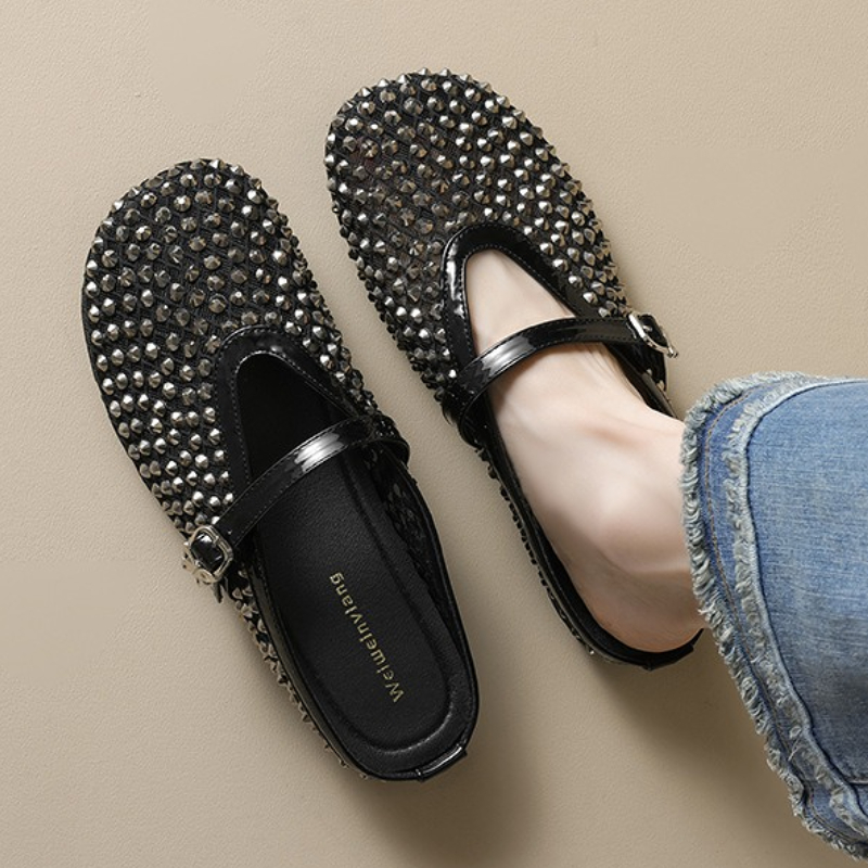 Mesh Rhinestone Brand Slippers - Women Fashion Brand 评论和价格