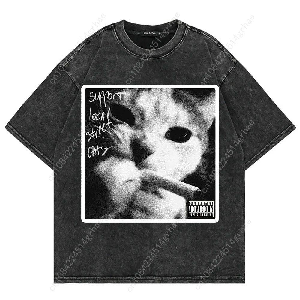 100% Cotton Vintage Washed Y2k - Women'S Fashion Graphic Tees 评论和价格