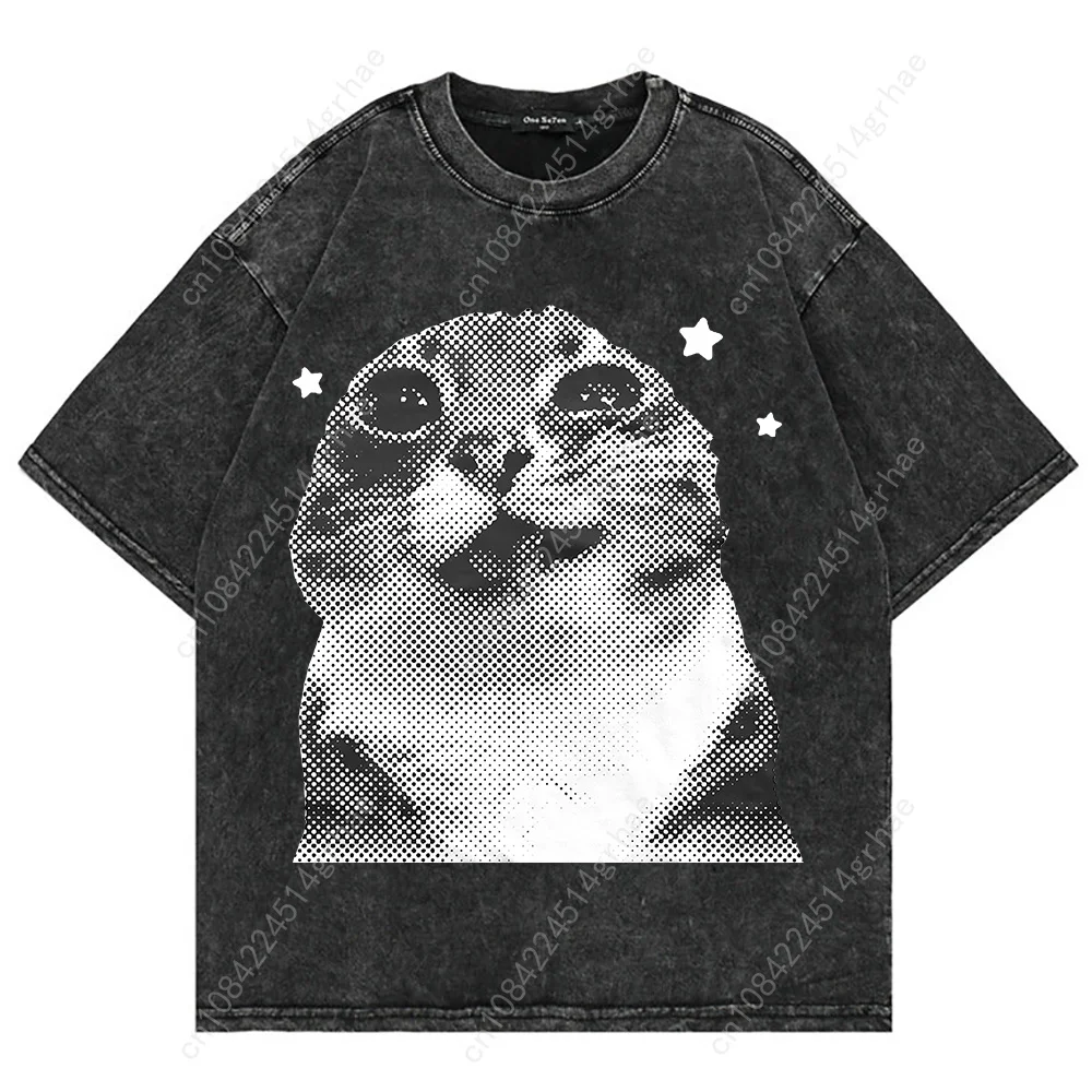 100% Cotton Vintage Washed Y2k - Women'S Fashion Graphic Tees 评论和价格
