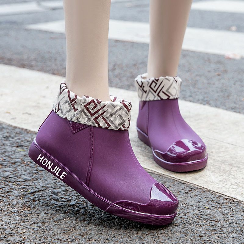 New Rain Rubber Boots Ladies F - Women'S Fashion Rain Boots 评论和价格