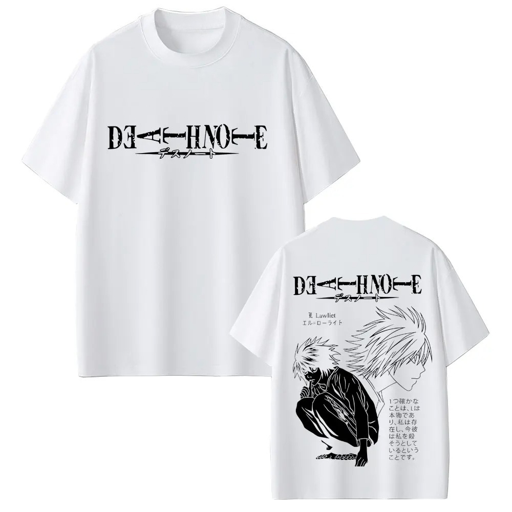 2026 Anime Death Note T-shirt  - Women'S Fashion From The 90S 评论和价格