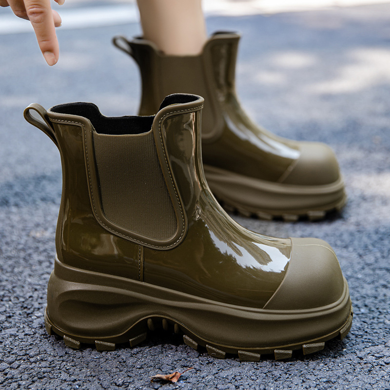 STRONGSHEN Fashion Women Rain  - Women'S Fashion Rain Boots 评论和价格