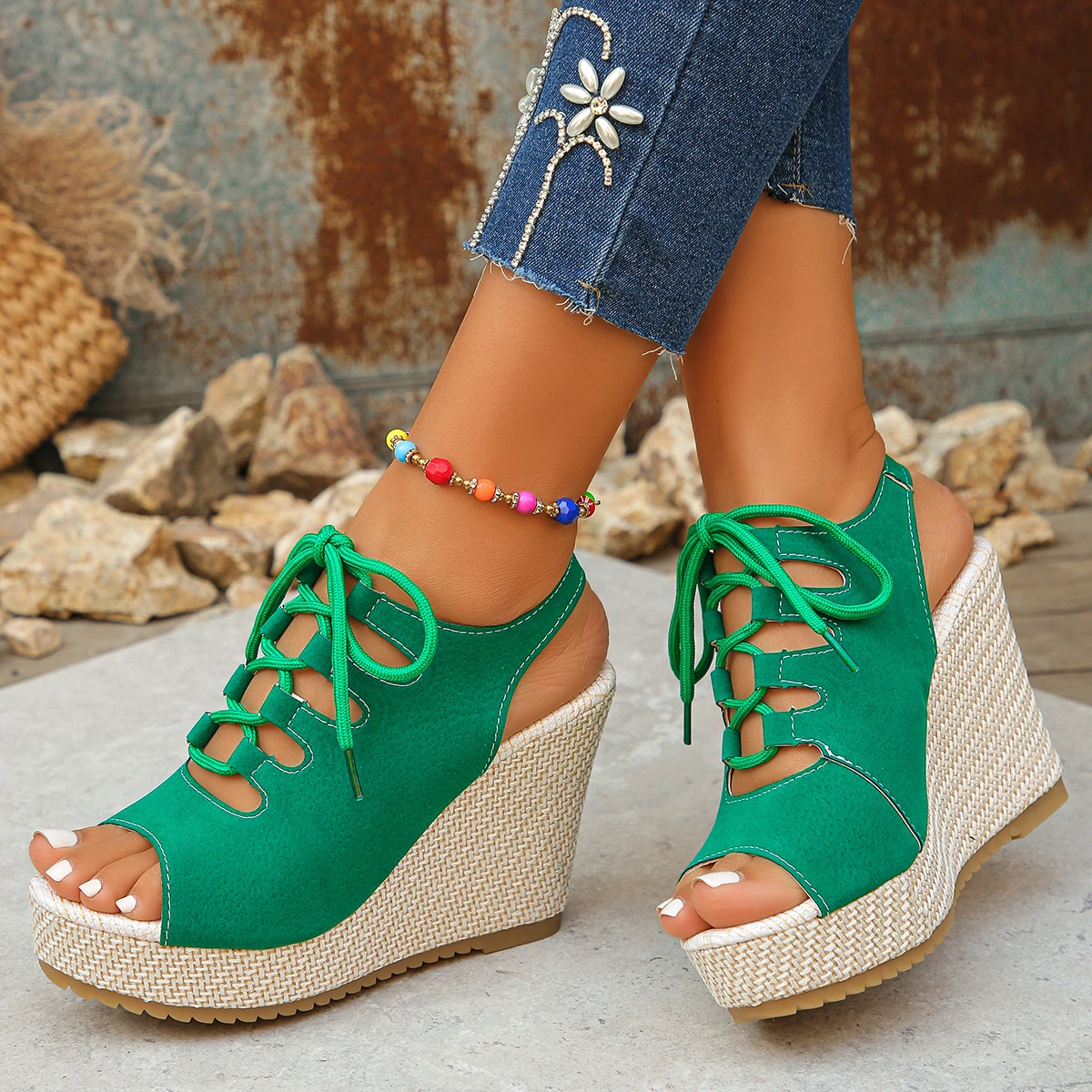 Summer Women Wedges Sandals Tr - Women'S Fashion Trends Summer 2025 评论和价格