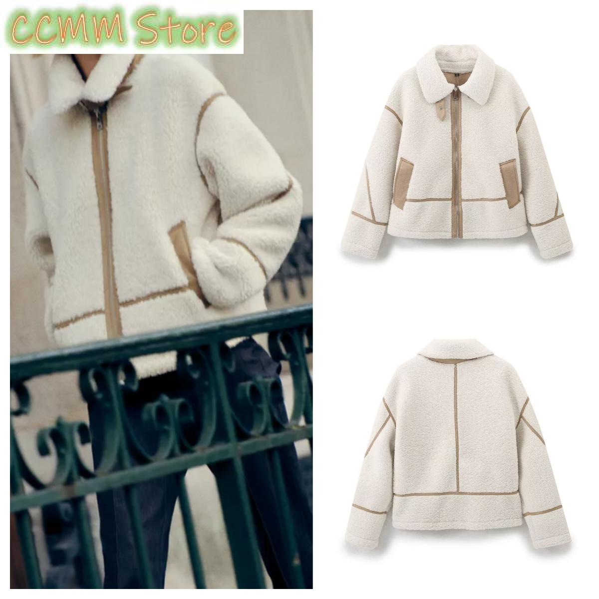New style lapel zipper sherpa  - Sherpa Coat Women 评论和价格