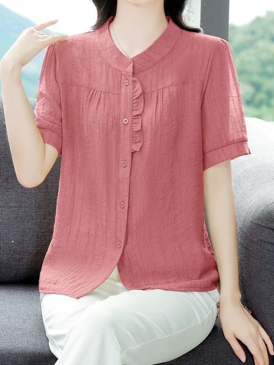 Fashionable Ice Silk Pleated C - Women Fashion Over 40 评论和价格