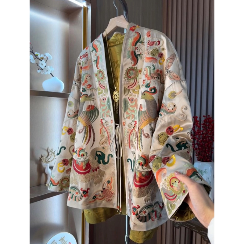 New Chinese Style Kimono Cardi - Women Top Fashion 评论和价格