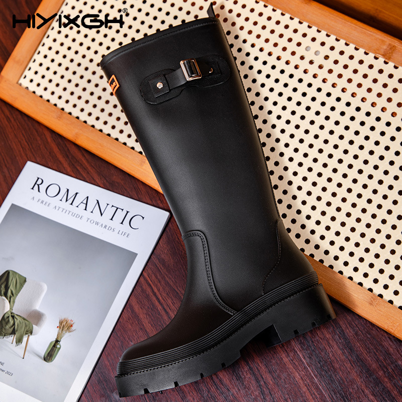 Fashion Ladies High Top Waterp - Women'S Fashion Rain Boots 评论和价格