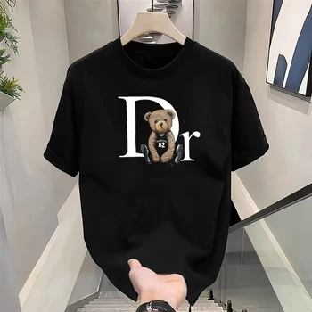 Luxury Brand Cute Bear Print T - Women'S Fashion Graphic Tees 评论和价格