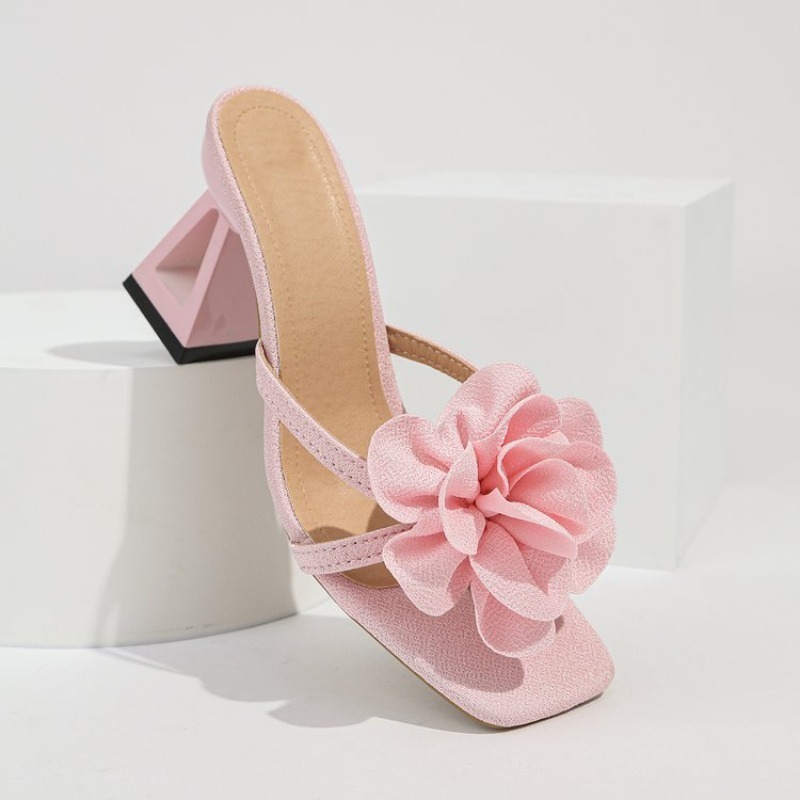 Womens 3D Flower Decor Sandals - Spaghetti Strap Dress 评论和价格