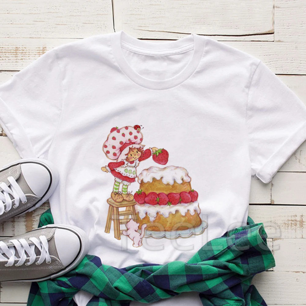 Vintage Strawberry Tshirt Wome - Women'S Fashion From The 90S 评论和价格