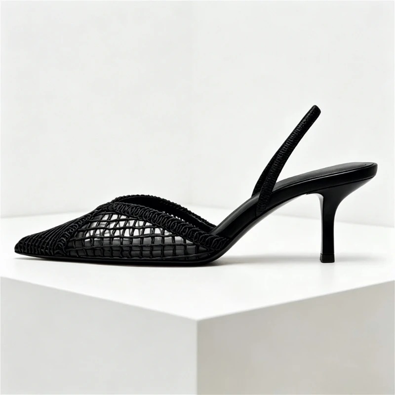 Mesh Woven Heeled Sandals Wome - Women Fashion Brand 评论和价格