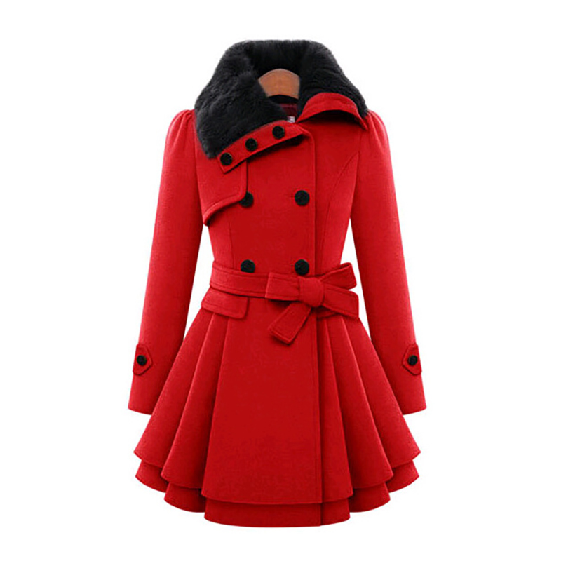 Winter Slim Long Wool Sherpa C - Sherpa Coat Women 评论和价格
