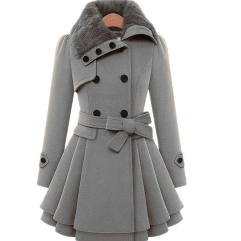 Winter Slim Long Wool Sherpa C - Sherpa Coat Women 评论和价格